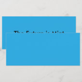 Menu Fond bleu ciel plat pour le Web et l'impression (Devant / Derrière)