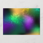 Menu Fond iridescent de mardi gras avec des perles (Dos)