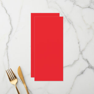 Menu Fond uni rouge solide