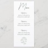 Menu FONDNESS | Wedding (Devant)