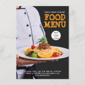 Menu Food Festival Restauration Restaurant Business (Devant)