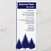 Menu Forêt Bleue, Restaurant Slimline (Devant)