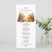 Menu Forêt de Bois en Automne, Pins Forêt d'Automn (Debout devant)