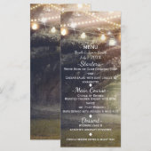 Menu Forêt Enchantée & Lumières de Rustic Woods (Devant / Derrière)