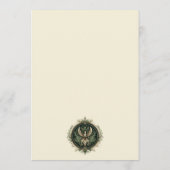 Menu Forêt vintage enchantée (Dos)