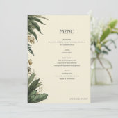 Menu Forêt vintage enchantée (Debout devant)