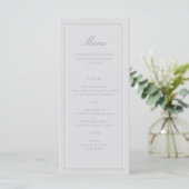Menu Formal Elegant Moderne Classique Mariage de cadre  (Debout devant)