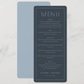 Menu Formel Élégant Nuit (Devant / Derrière)