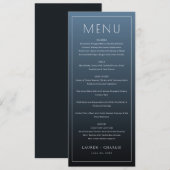 Menu Formel Élégant Nuit (Devant / Derrière)
