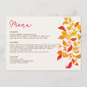 Menu Fraîcheur Citrus Foliage Mariage (Devant)