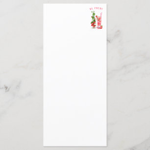 Menu Fraise fraîche - Texte personnalisé