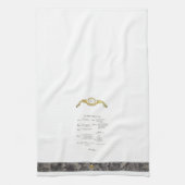 Menu Français Serviette Cuisine (Vertical)