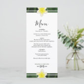 Menu Frangipani jaune Plumeria (Debout devant)