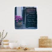 Menu Frans-alkbordmenu Poster (Keuken)