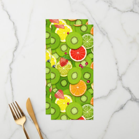 Menu Fruits d'été 2 (Devant/Arrière en situation)