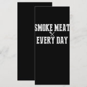 Menu Funny Bbq Smoker Accessoire Pitmaster Papa Grillin (Devant / Derrière)