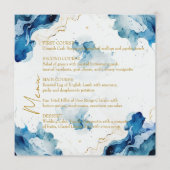 Menu Gala AZURE Marble Dreams (Devant)