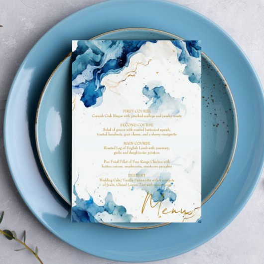 Menu Gala Marbre AZURE Dreams