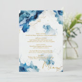 Menu Gala Marbre AZURE Dreams (Debout devant)