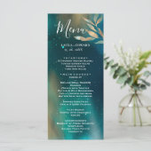 Menu Galaxie de nébuleuse verte émeraude ciel nocturne  (Debout devant)