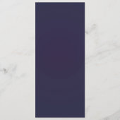 Menu Galaxy Starry Night Celestial violet Mariage or (Dos)