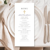 Menu Garçon bleu marine Première Communion