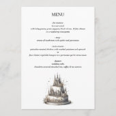 Menu Gâteau de mariage de New York City (Devant)