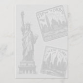 Menu Gâteau Mariage de New York (Dos)