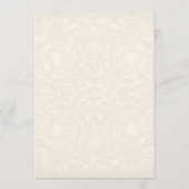 Menu Gatsby Art Déco Nouveau dentelle Faux Gold Tulip (Dos)