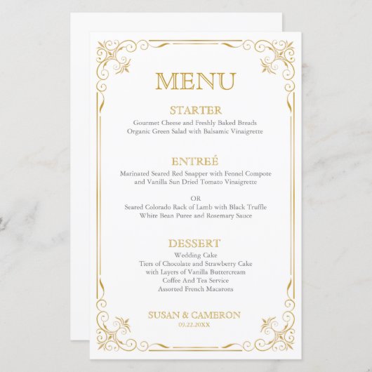  menu Gatsby | bewerkbare kleur (Voorkant / Achterkant)