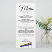 Menu Gay Pride Rainbow Wedding (Staand voorkant)