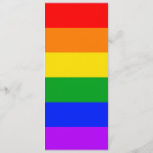 Menu Gay Pride Rainbow Wedding (Achterkant)