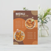Menu Gebakken kip (Staand voorkant)