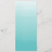 Menu gelé de dîner de mariage d'Ombre | de lac (Dos)