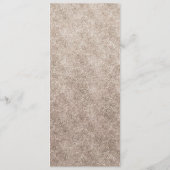 Menu Géométrique Cherish Blanc Floral & Rose Gold Dinne (Dos)