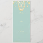 Menu Georgiana (Marie Antoinette Blue) (Dos)