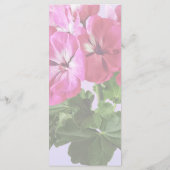 Menu Géranium magenta (Dos)