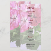 Menu Géranium magenta (Devant / Derrière)