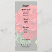 Menu Géranium Rouge Clair (Devant)
