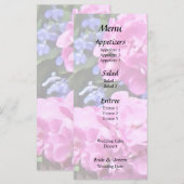 Menu Géraniums et Pervenche (Devant / Derrière)