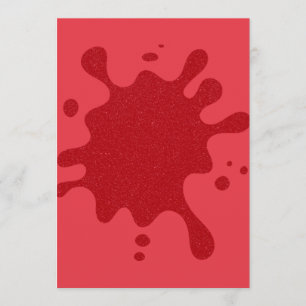 Menu Giclée Rouge Tomate – Personnalisable