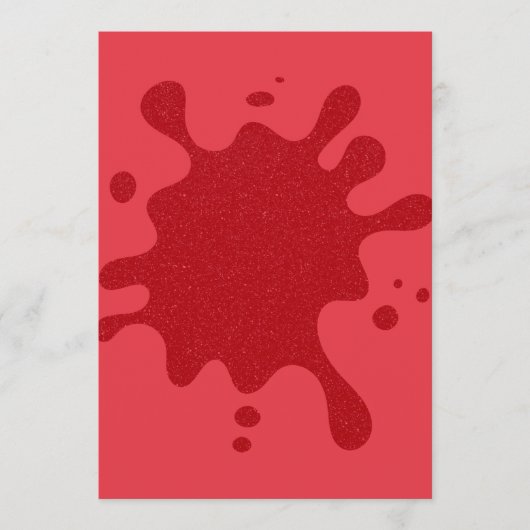 Menu Giclée Rouge Tomate – Personnalisable (Devant)