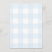 Menu Gingham Bleu (Dos)