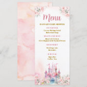 Menu Girl Princess Royal Castle Cinquième anniversaire (Devant / Derrière)