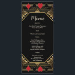 Menu Glam Casino Royale Las Vegas Poker Mariage<br><div class="desc">Unique Casino Royale et Great Gatsby conception de carte à thème. Il est décoré dans un style art déco vintage, dans un cadre hollywoodien des années 1920, jouant à des costumes de cartes sur un arrière - plan motif Art déco noir doré. Utilisez l'outil Personnaliser pour ajouter vos informations. Pour...</div>