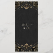 Menu Glam Roaring 20s Great Gatsby Art Deco Wedding (Dos)
