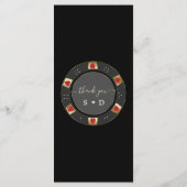 Menu Glam Vegas Casino Gold Poker Mariage (Dos)