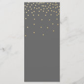 Menu Glamour Moderne Petits Points de Confettis Gr (Dos)