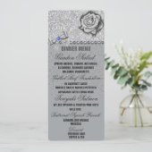 Menu Glitter, Roos, diamanten en weduwen (Staand voorkant)