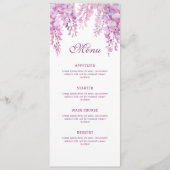 Menu Glycine Rose Classique (Devant)